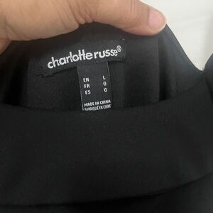 Charlotte Russe Black Long Sleeve Dress